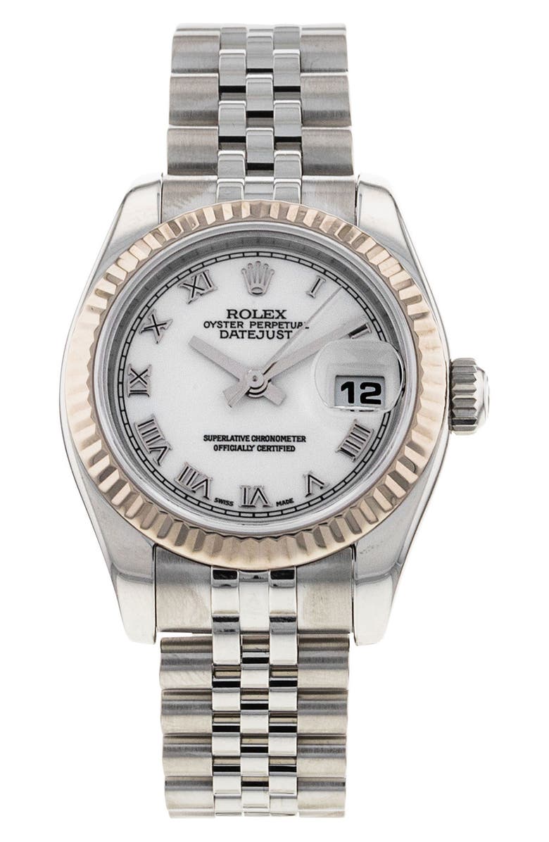 Watchfinder & Co. Rolex Preowned 2006 Datejust Lady Bracelet Watch, 26mm, Main, color,