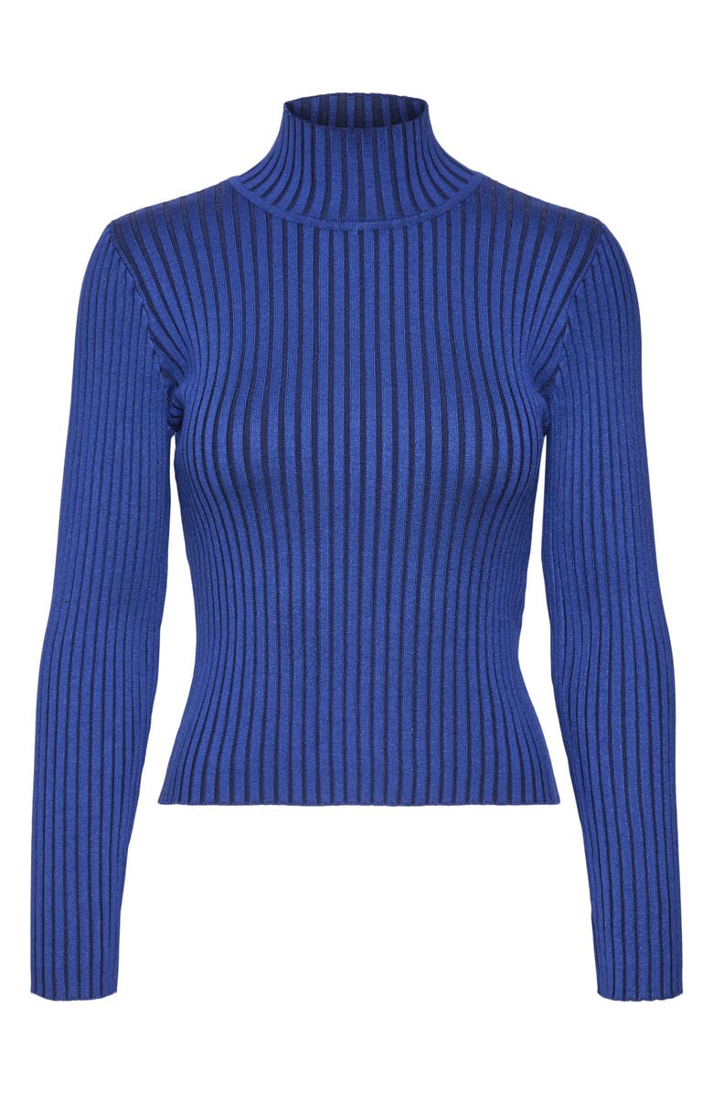 VERO MODA Willow Rib Turtleneck Sweater, Main, color, 