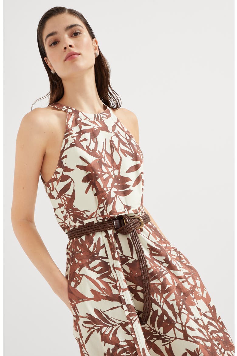 Herbarium Print dress, Alternate, color, Red
