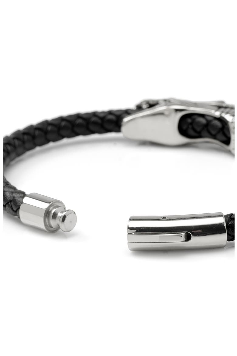 Men's Dragon Head Bracelet, Alternate, color, BLACK