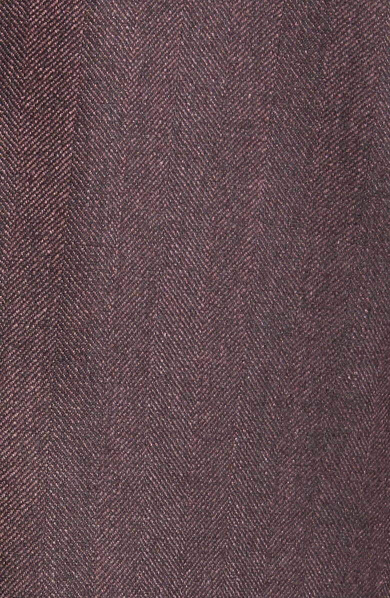 Canali Siena Regular Fit Chevron Herringbone Silk & Cashmere Sport Coat, Alternate, color,