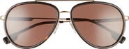 Burberry 59mm Aviator Sunglasses