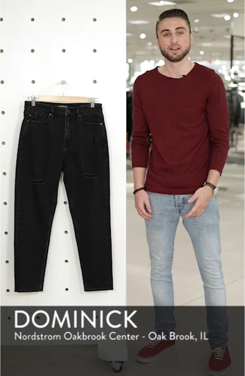 High Waist Crop Mom Jeans, sales video thumbnail