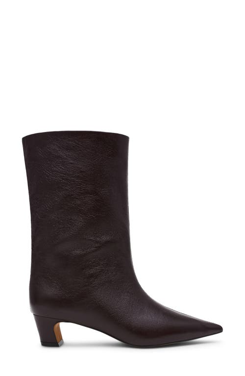 Steve Madden Lytton Pointed Toe Boot In Burgundy