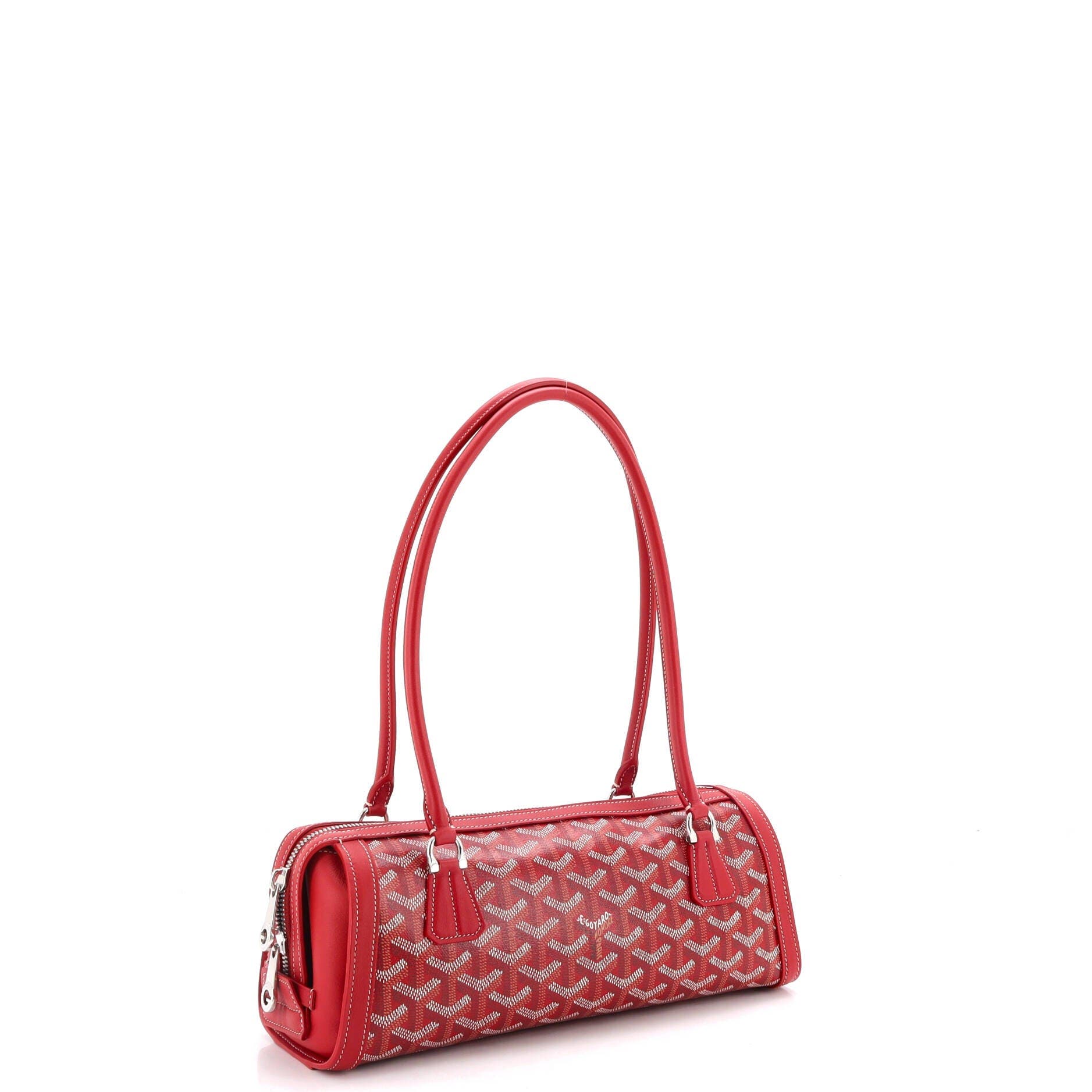 Bonbonniere Bag Coated Canvas, Alternate, color, Red