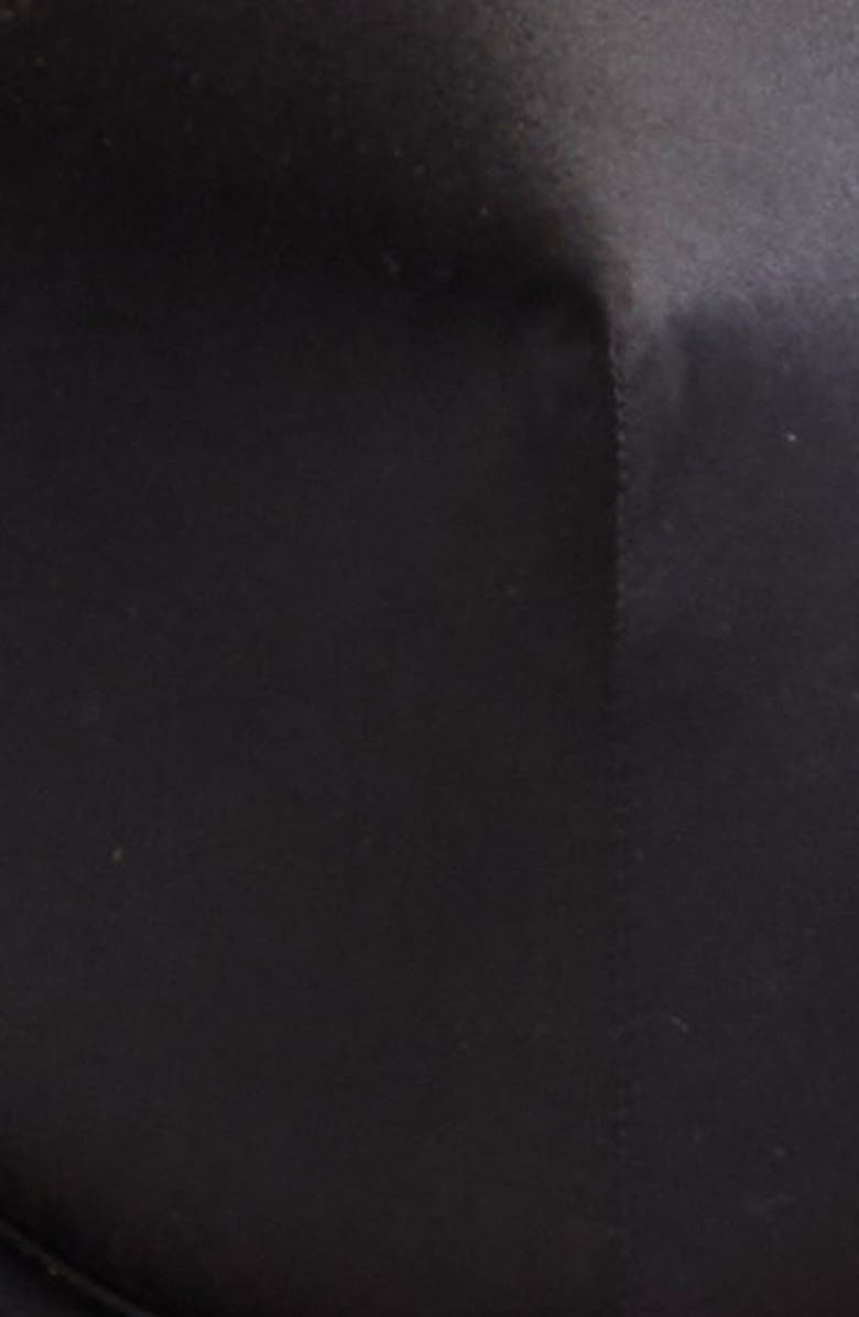 Dolce&Gabbana Underwire Stretch Silk Satin Balconette Bra, Alternate, color, N0000 Nero