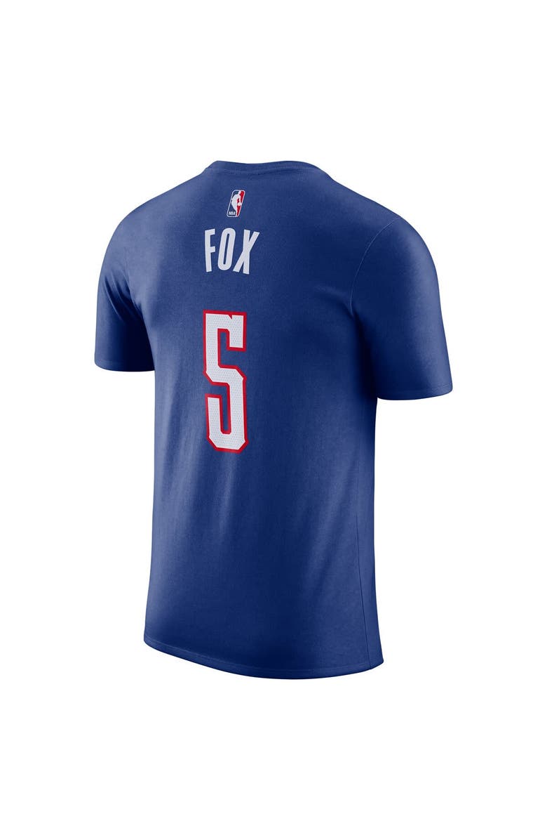 Nike Men's Nike De'Aaron Fox Blue Sacramento Kings 2024/25 City Edition Name & Number T-Shirt, Alternate, color, 