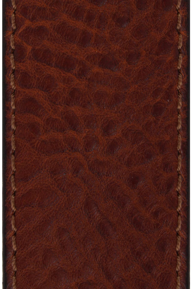 Pebbled Leather Belt, Alternate, color, COGNAC