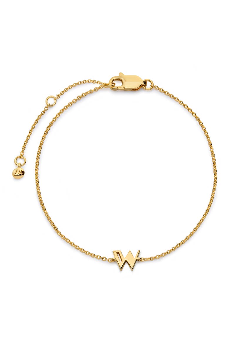 Initial Chain Bracelet, Main, color, 18K GOLD VERMEIL