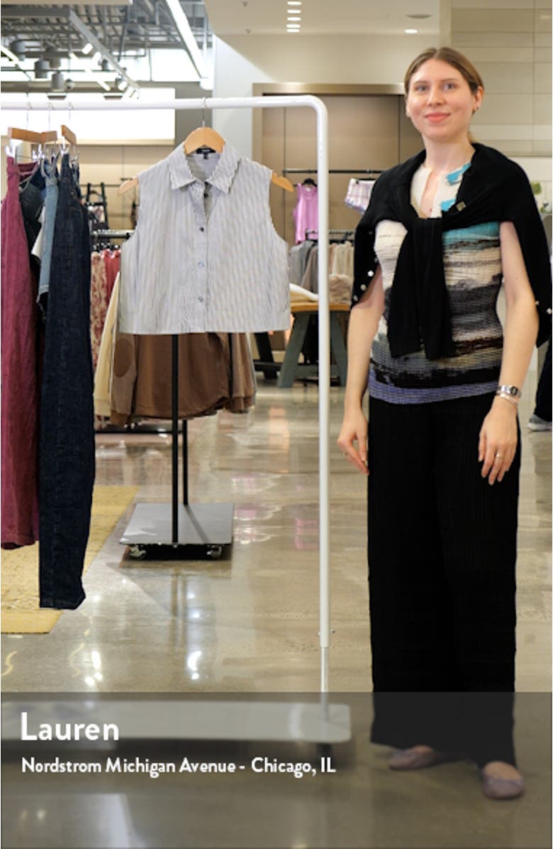 Brea Ruffle Sleeveless Organic Wool Knit Top, sales video thumbnail