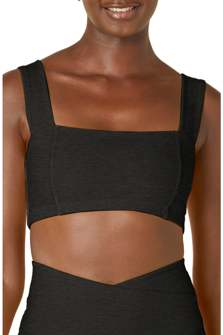 Spacedye Square Neck Sports Bra, Main, color, DARKEST NIGHT