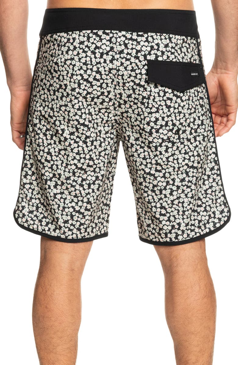 Quiksilver Highline Scallop Swim Trunks, Alternate, color, Iron Gate Prt 4