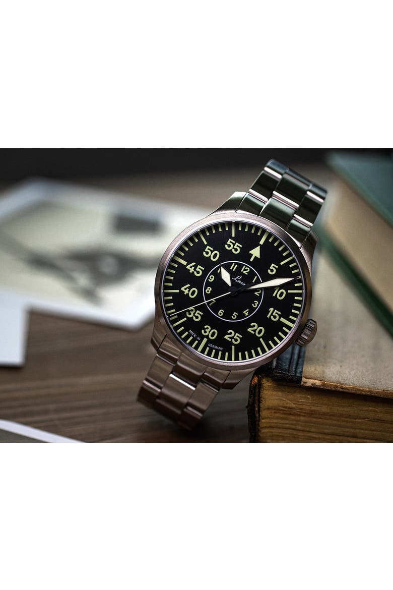 Aachen - 39mm, Black Dial, Automatic Bracelet, Alternate, color, Black