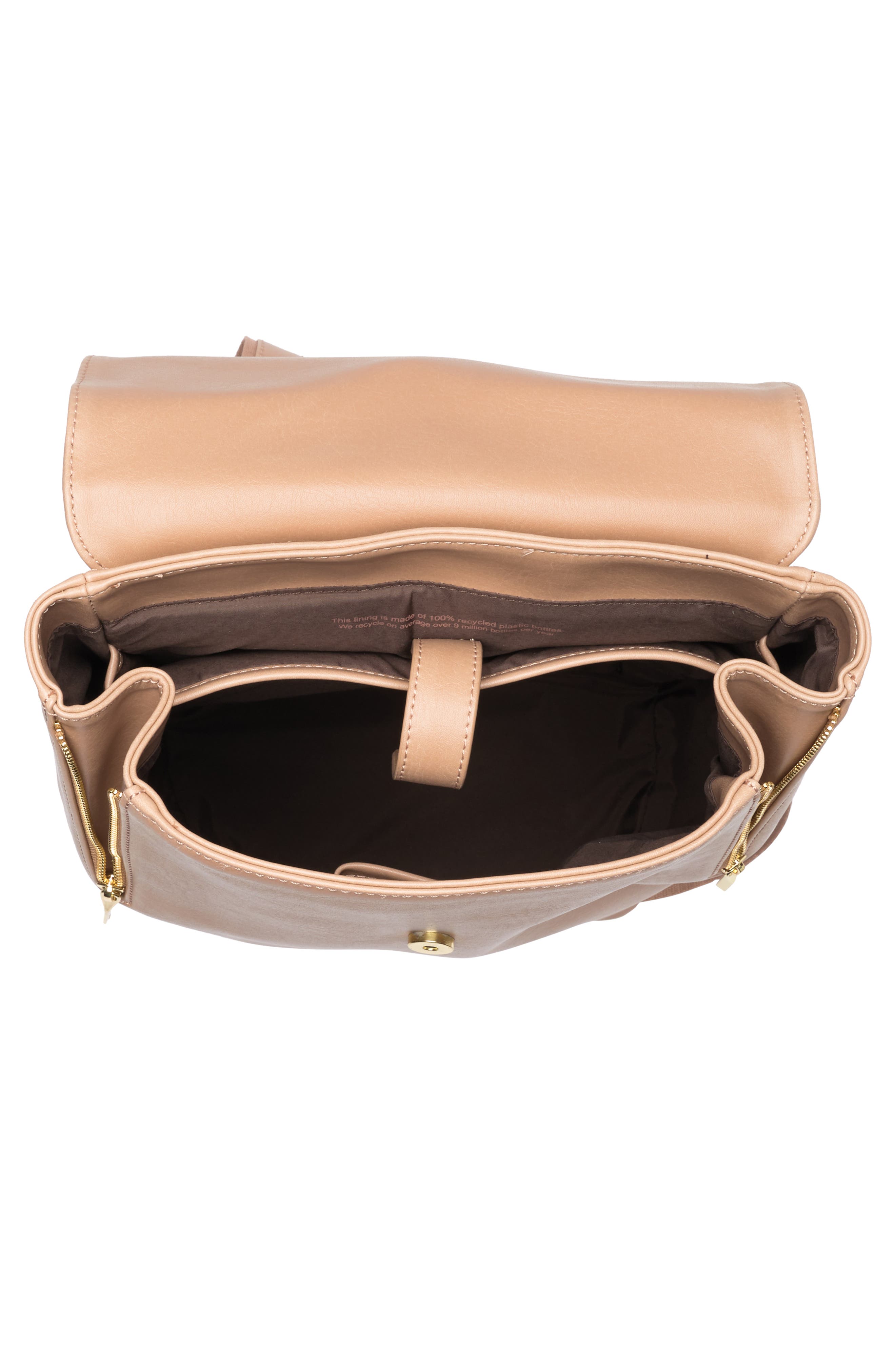 'Fabi' Faux Leather Laptop Backpack, Alternate, color, SEED