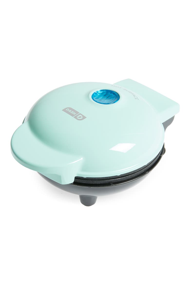 Mini Waffle Maker, Main, color, AQUA