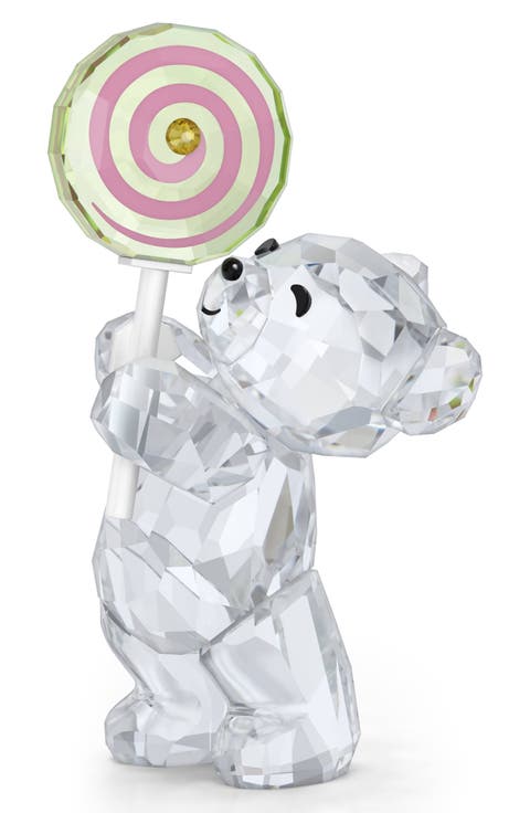 Kris Bear Sweet Lollipop Crystal Figurine
