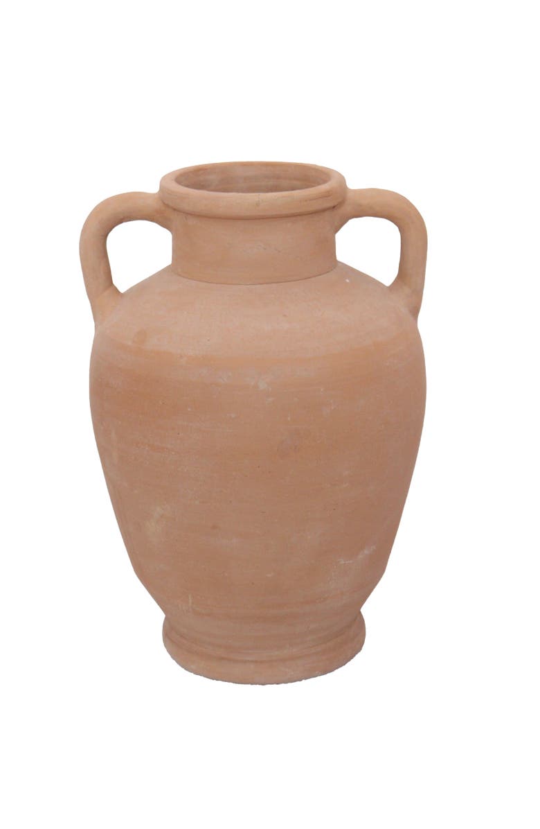 CG Hunter 12" Terracotta Vase with Handles, Main, color, Earth Tones