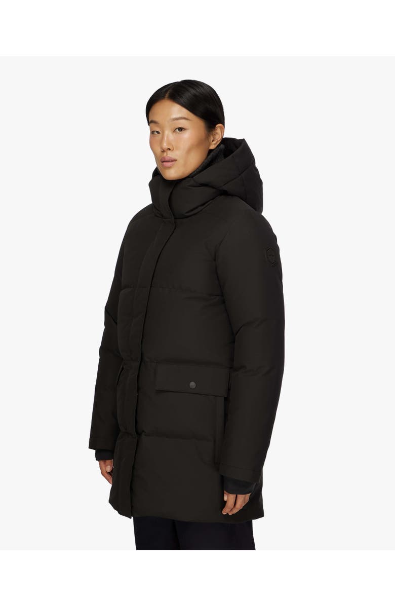 Quartz Co. CHLOE | Hooded Down Winter Jacket, Alternate, color, Black
