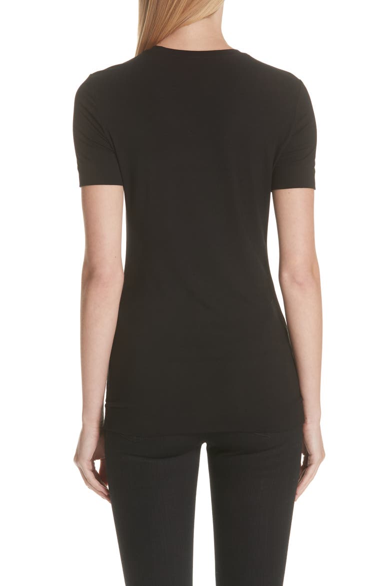 Embellished Medusa Graphic Tee, Alternate, color, BLACK