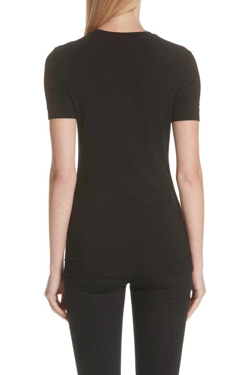 Versace Embellished Medusa Graphic Tee, Alternate, color,