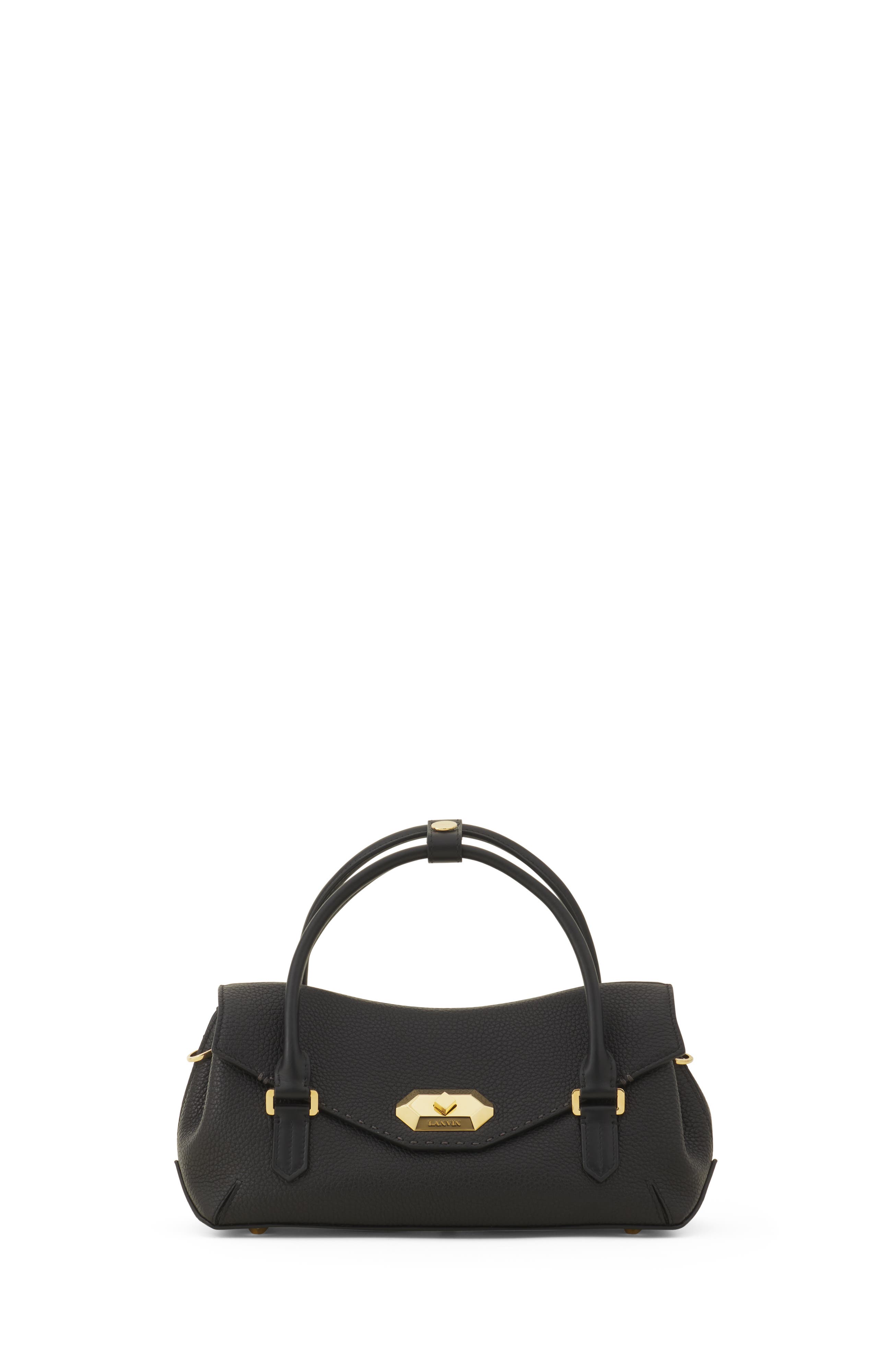 Le Confident By Lanvin 26 Leather Bag, Main, color, Black