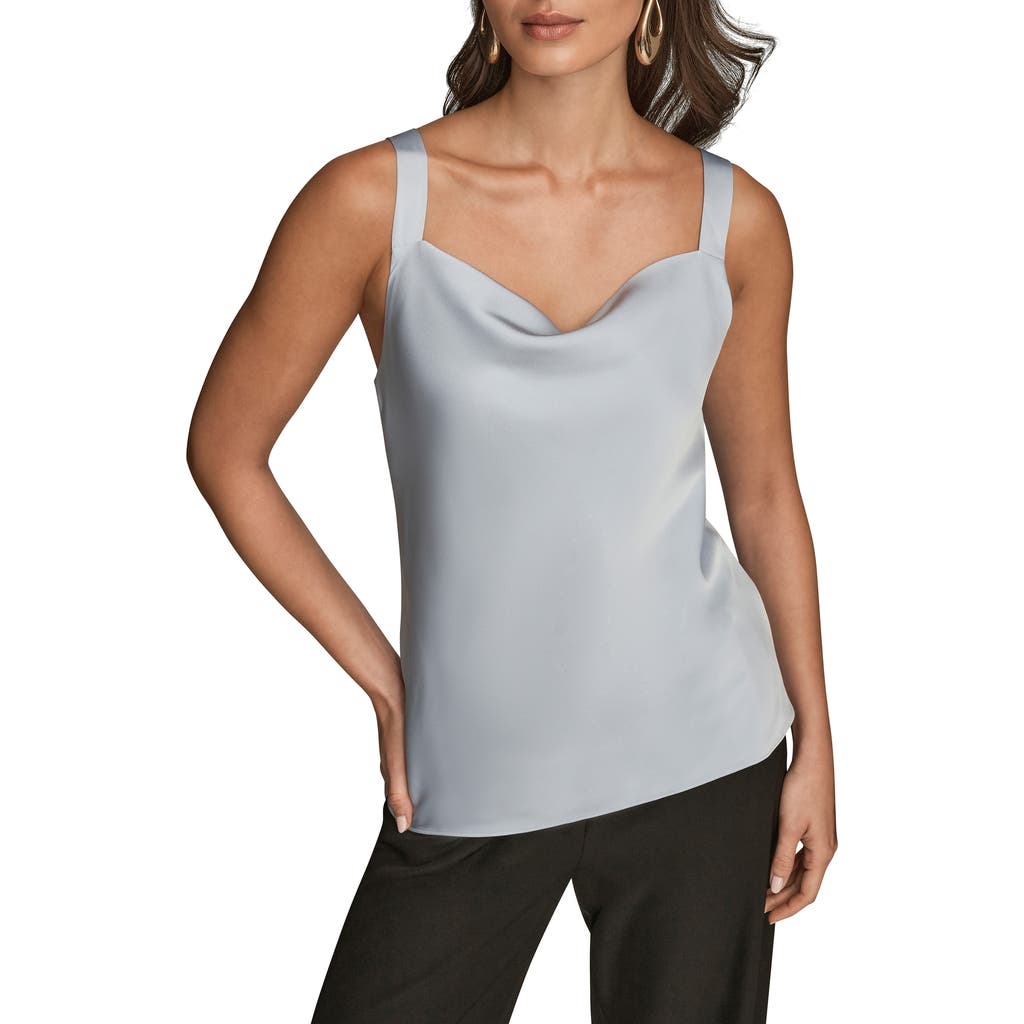 Donna Karan New York Cowl Neck Camisole In Gray
