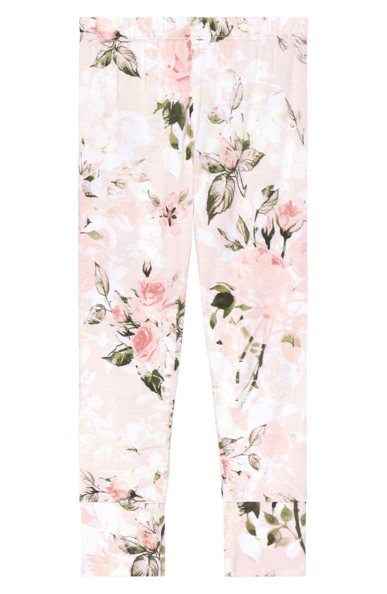 Posh Peanut Kids' Vintage Rose Fitted Two-Piece Pajamas, Alternate, color, 