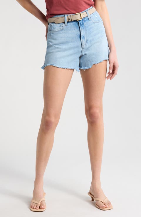 Dani High Waist Distressed Denim Shorts (Leela)