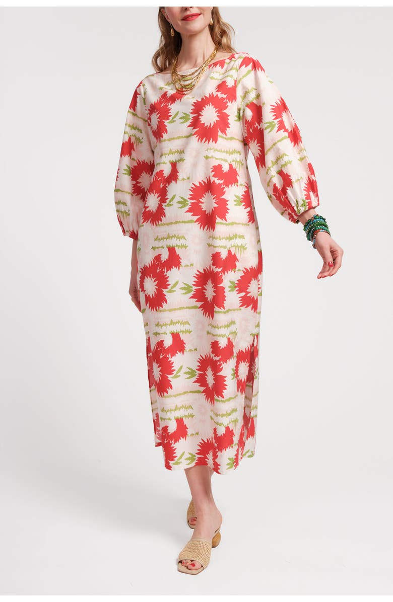 Frances Valentine Minnow Maxi Dress Dahlia Burst, Main, color, Pink/Red Multi