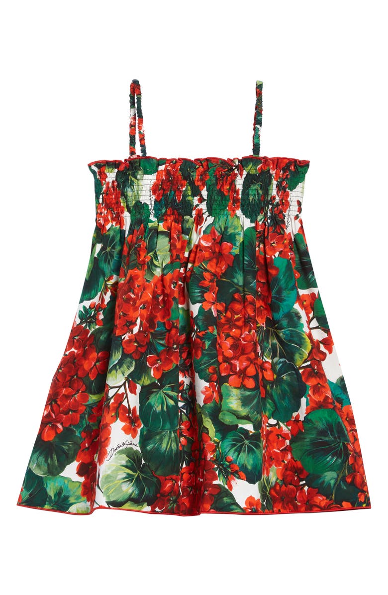 Dolce&Gabbana Floral Print Sundress, Alternate, color, 