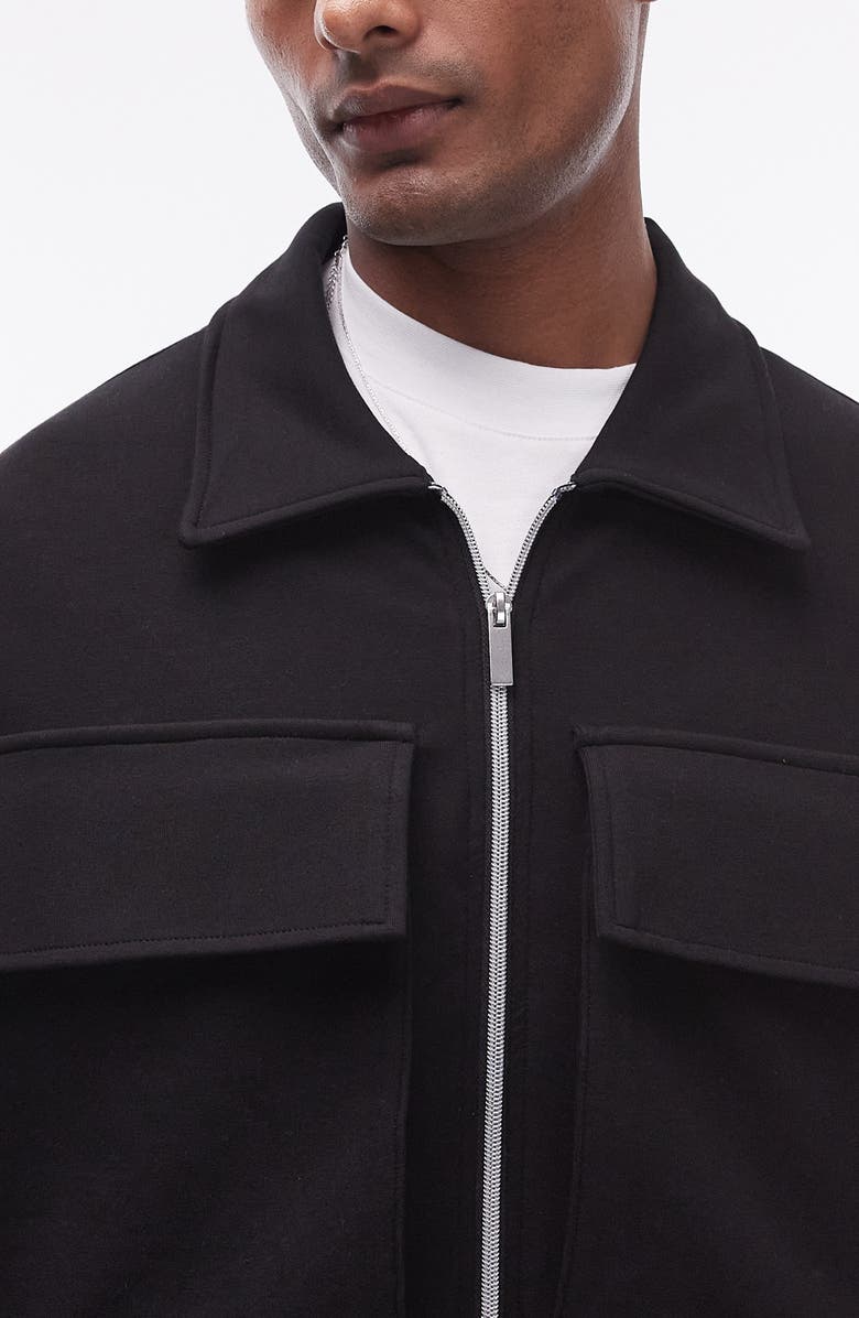 Topman Smart Jersey Jacket, Alternate, color,