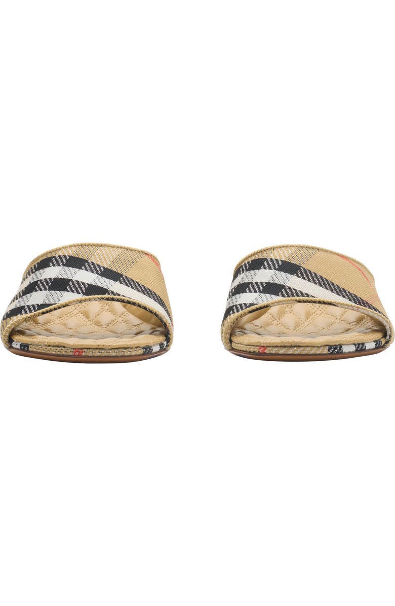 Burberry Sloane Check Slide Sandal, Alternate, color, Beige