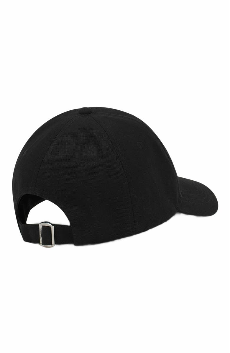 Lanvin Cotton Cap, Alternate, color, Black