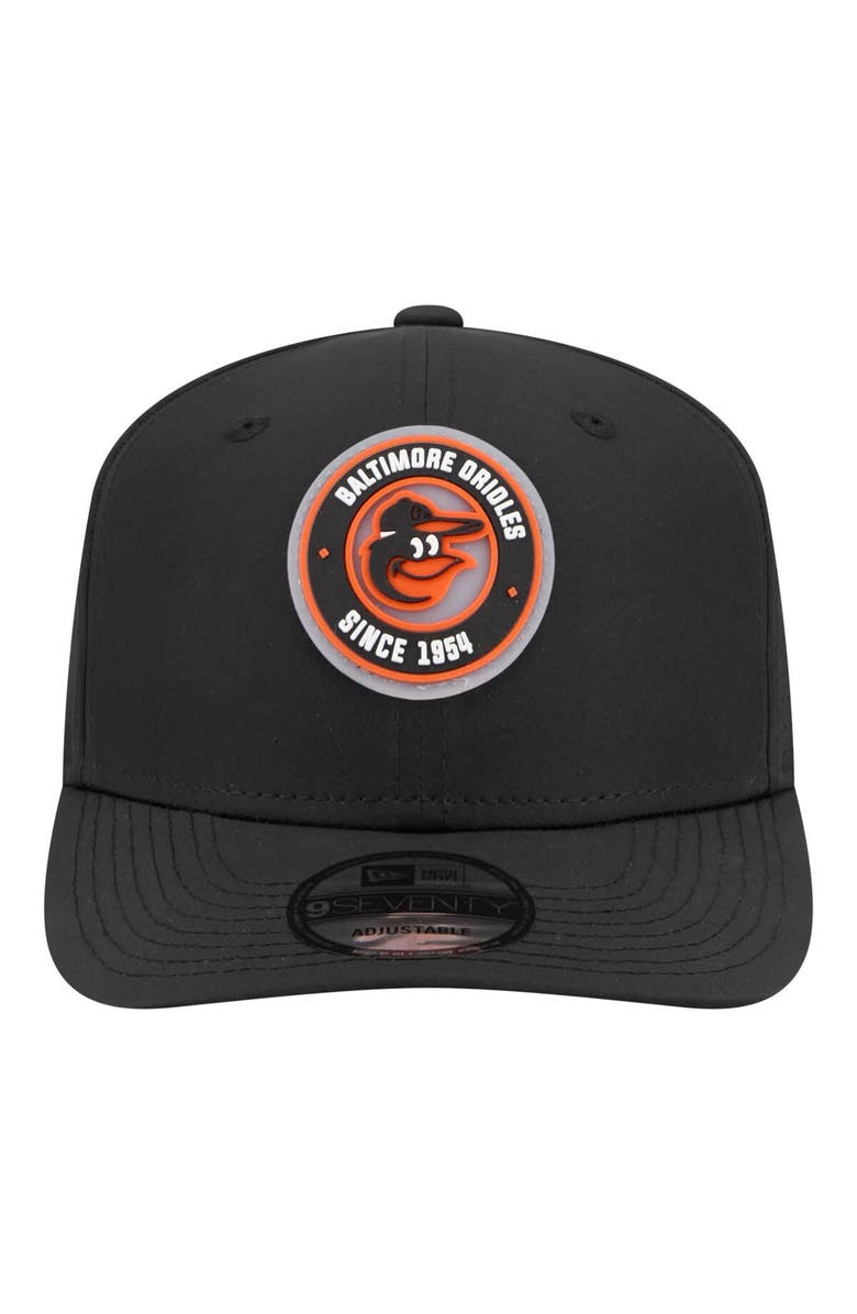 New Era Men's New Era Black Baltimore Orioles Circle 9SEVENTY Adjustable Hat, Alternate, color, Black