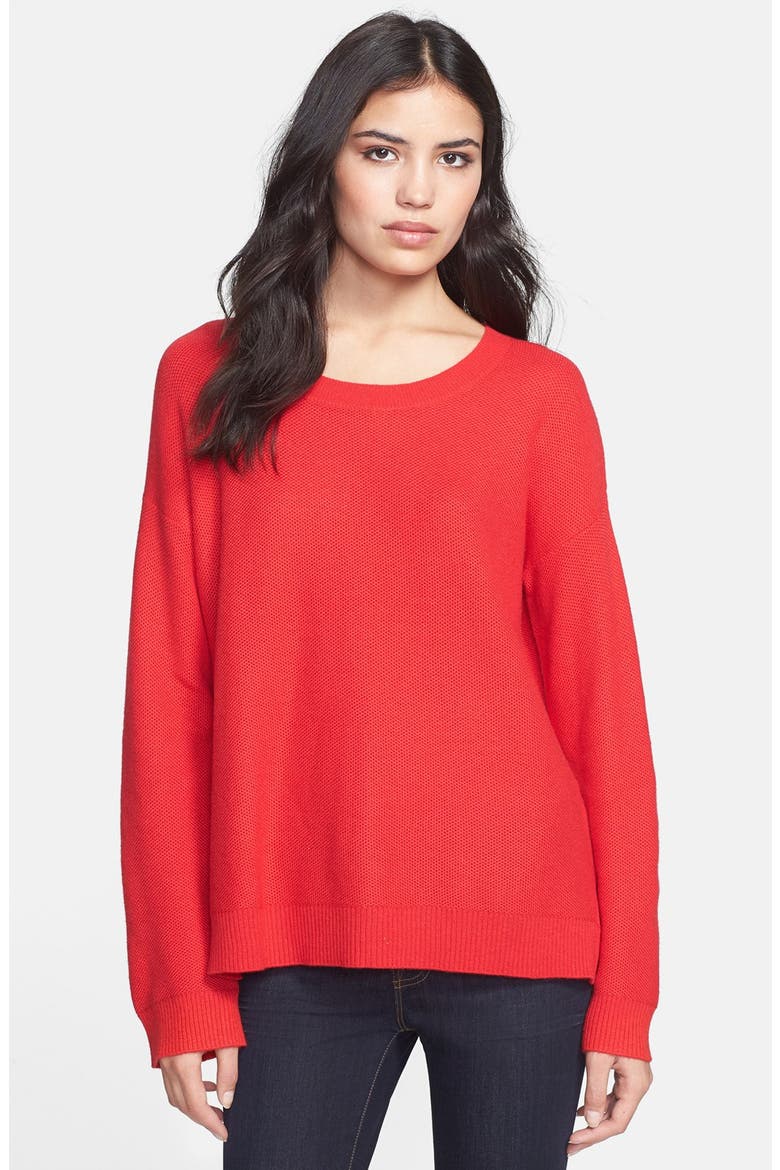 'Moselle' Sweater, Main, color, CARNELIAN