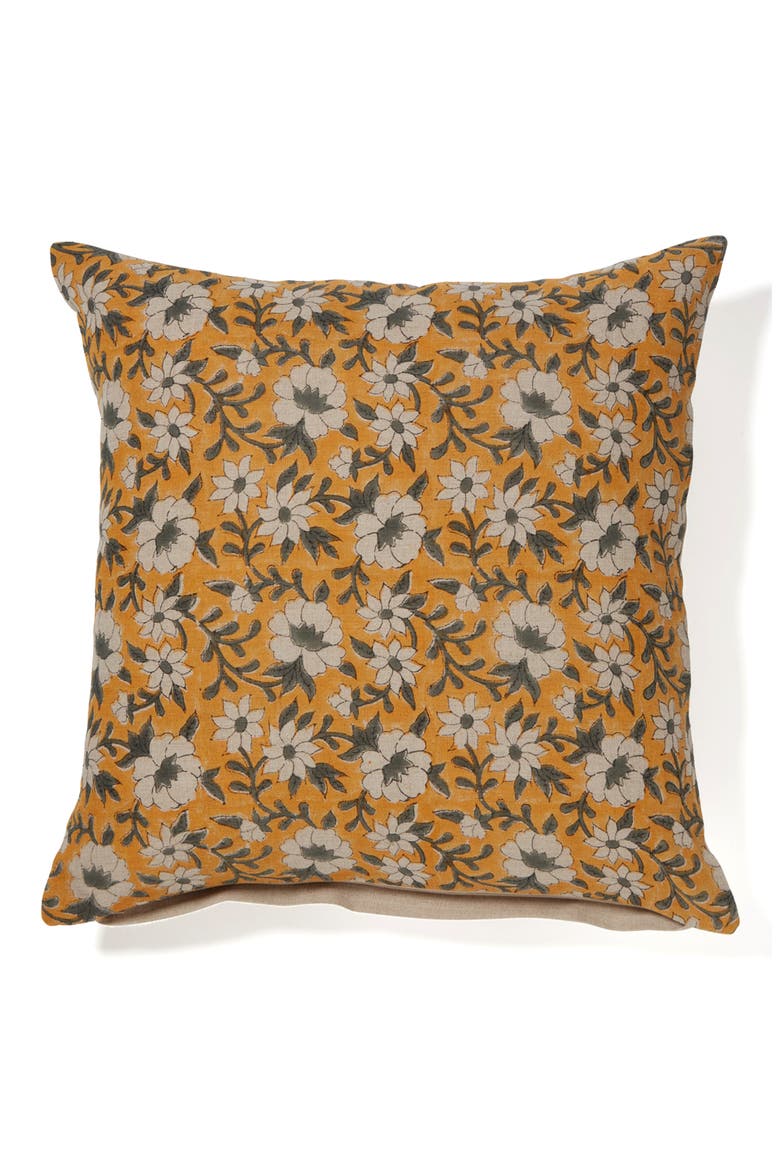 Sunflower Fields Throw Pillow, Main, color, YELLOW MULTI