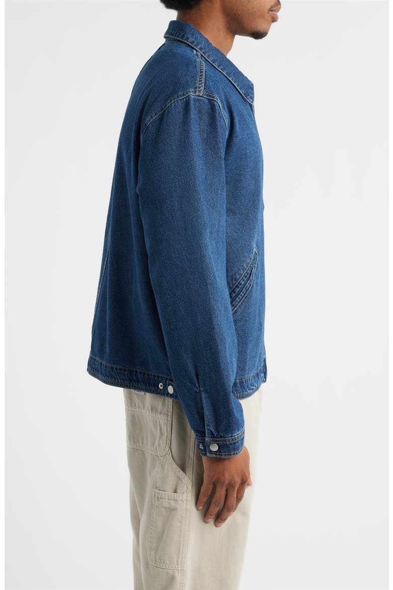 Denim Zip Jacket, Alternate, color, INDIGO RINSE