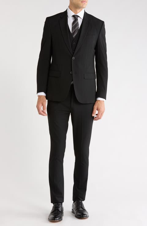 Regular Fit Four-Way Stretch 3-Piece Suit