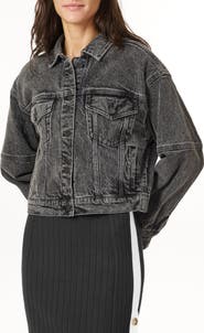 Scotch & Soda Oversize Crop Denim Jacket