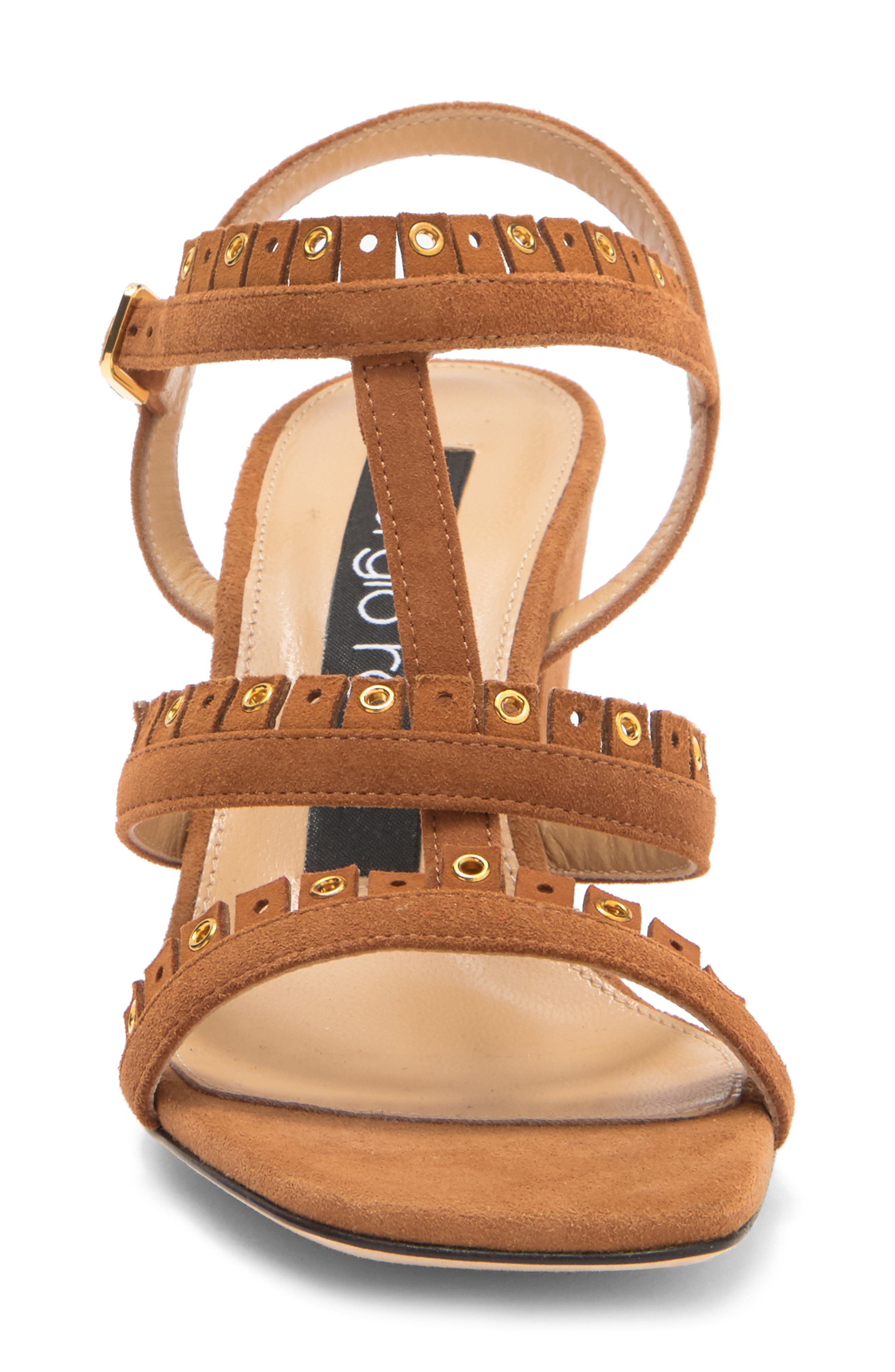Sergio Rossi 3-Strap Sandal, Alternate, color, 