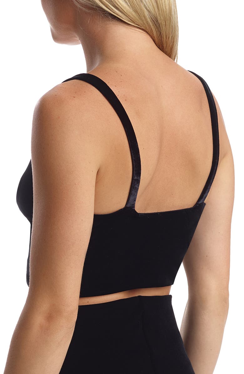 Commando Velvet Longline Bralette, Alternate, color,