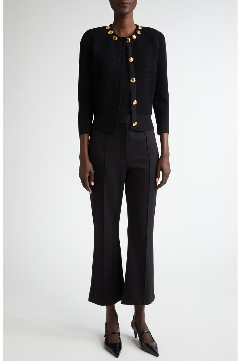 Piqué Knit Shell, Alternate, color, BLACK
