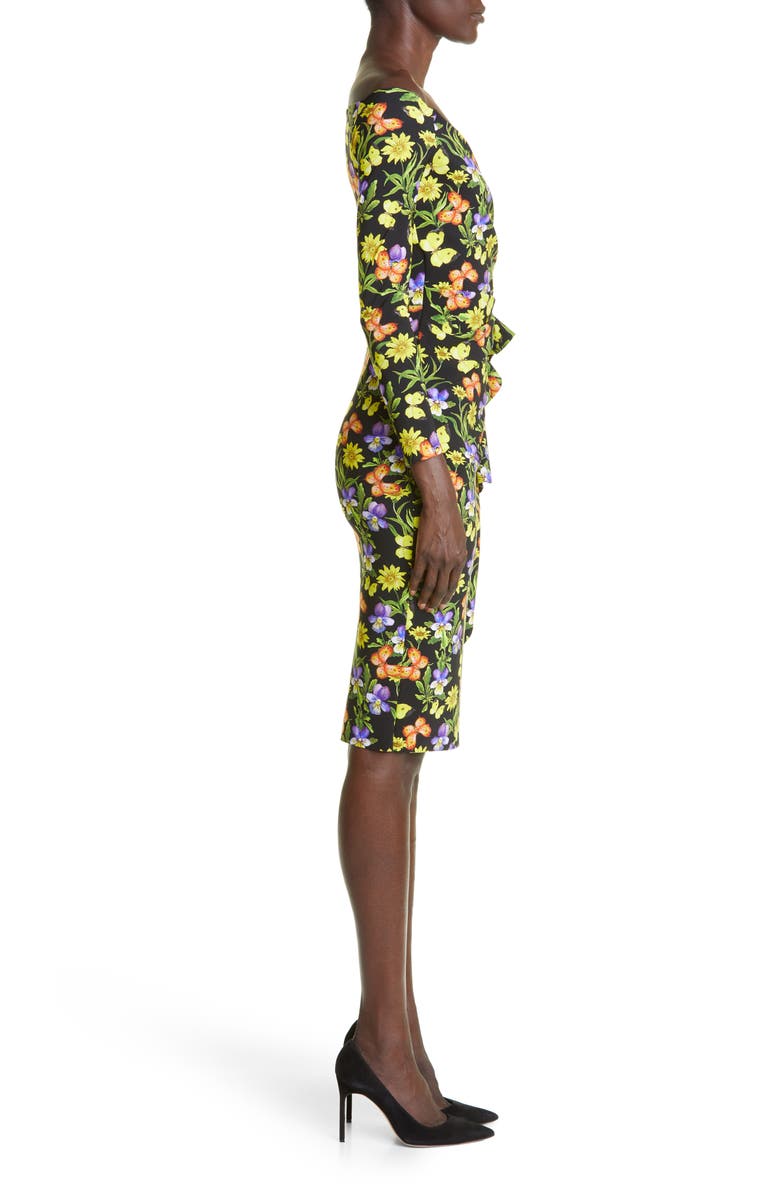 Chiara Boni La Petite Robe Silveria Floral Long Sleeve Dress, Alternate, color,
