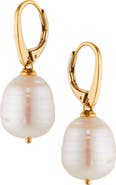 Nadri Freshwater Pearl Lever-Back Earrings