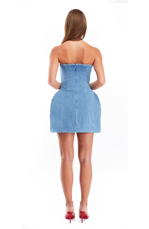 Mother Of All Marigold Denim Dress In Blue