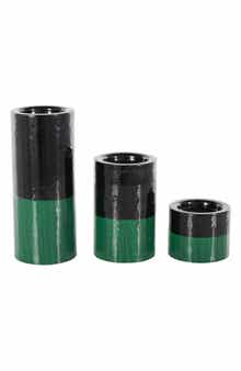 VIVIAN LUNE HOME 3-Piece Metal Candleholder Set