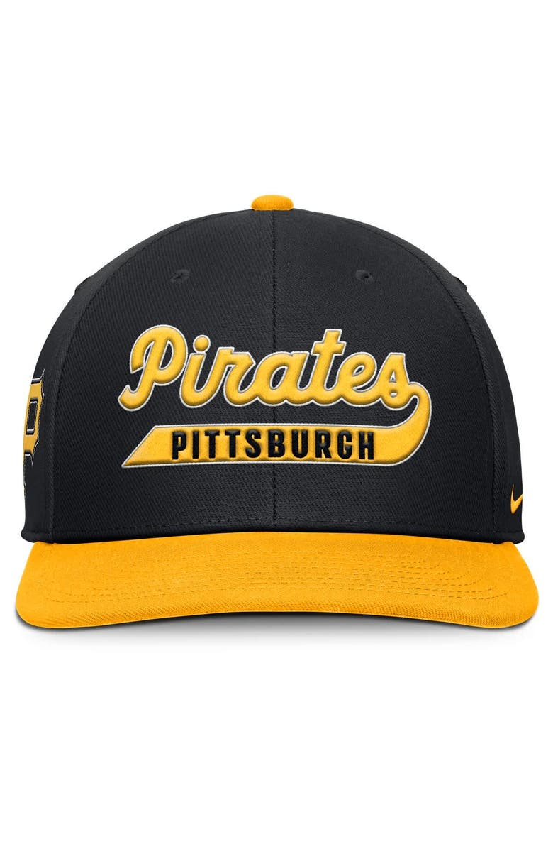 Nike Men's Nike Black/Gold Pittsburgh Pirates Pro Performance Snapback Hat, Alternate, color, Black