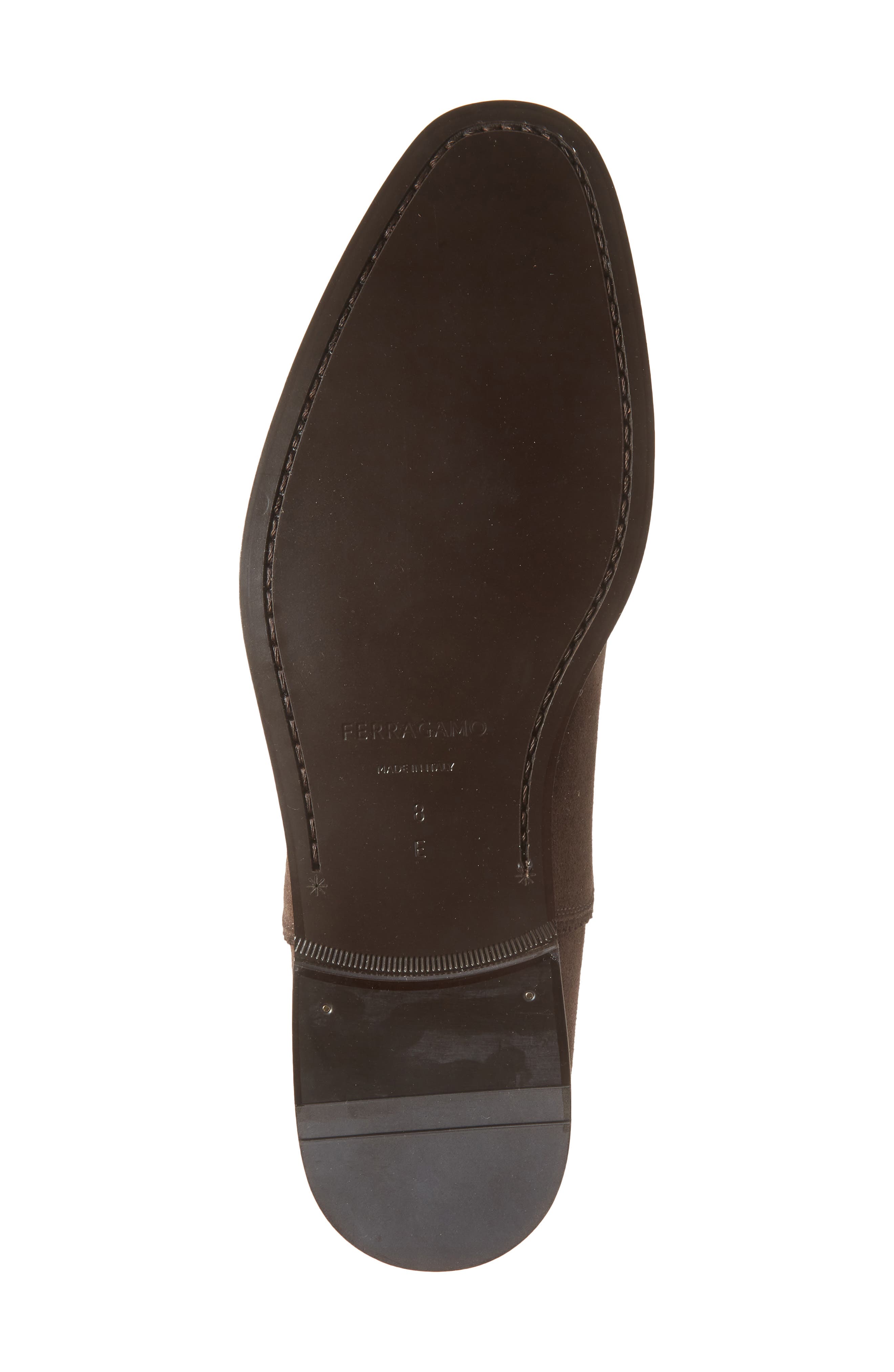 FERRAGAMO Boston Cap Toe Oxford, Alternate, color, Bark