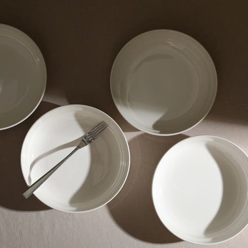 Stone Lain Virtuo Porcelain 4-piece Pasta Bowl Set In White