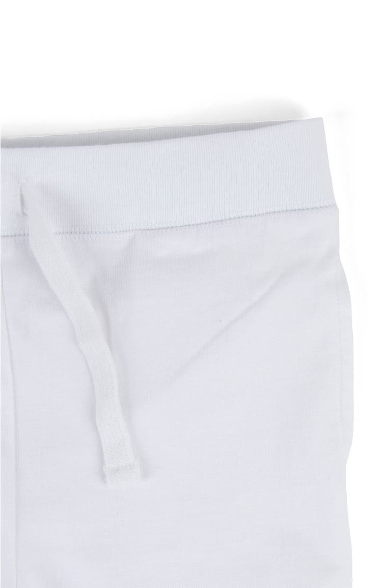 Leveret Kids 100% Cotton Lightweight Jogger Pants, Alternate, color, White